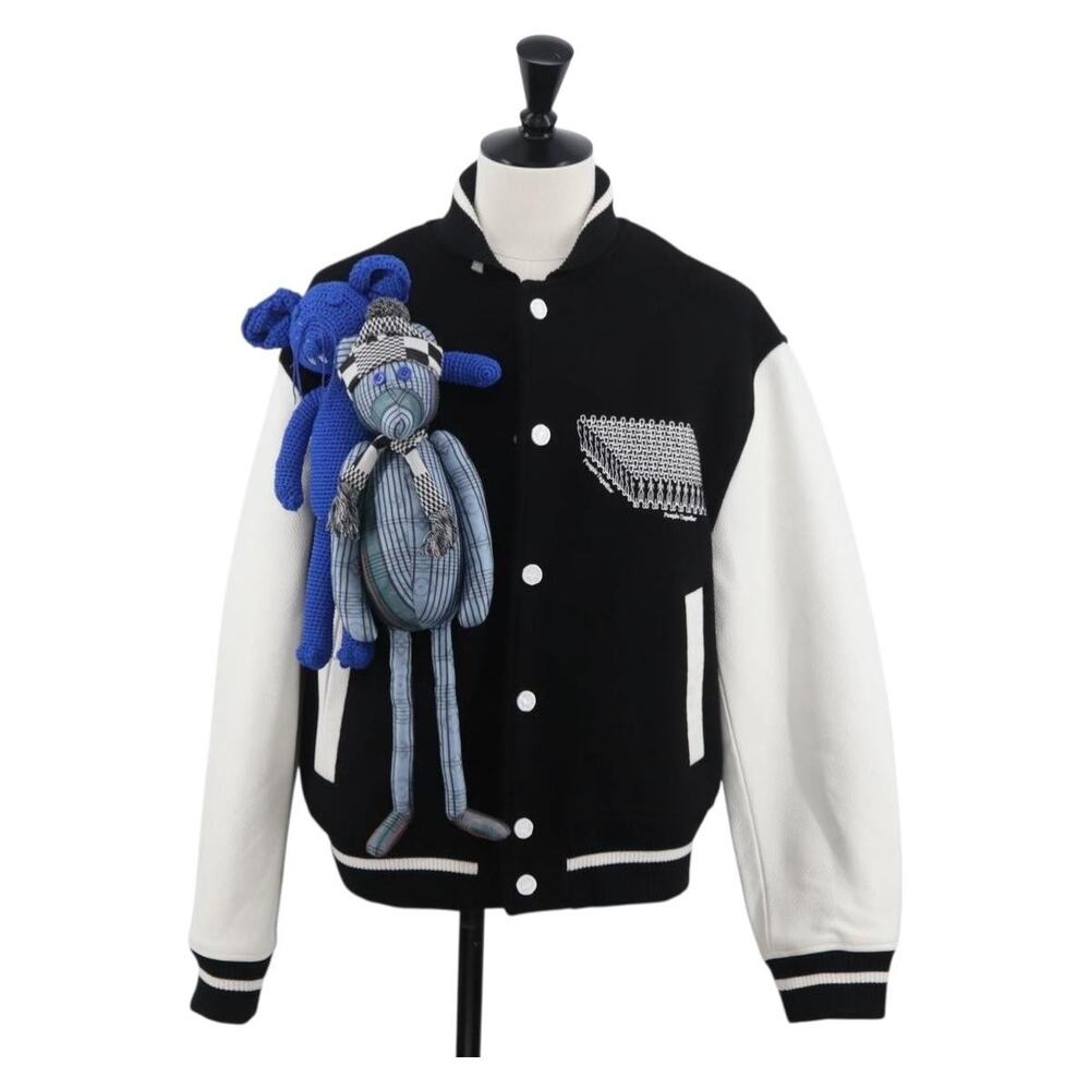 Louis Vuitton Wool Puppet Baseball Jacket Black